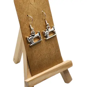 High Quality Sewing Machine Earrings for Fashionistas and Sewing Enthusiasts Unique Design Durable Stylish Hook Earrings