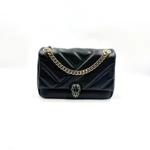 Pre-owned CHANEL As Shown Crossbody Bags HZ0979 Bvlgari black quilted leather small Serpenti Cabochon Shoulder Bag 26.01.17