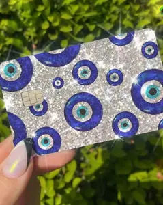 ExotixCard ultra bling reflective card skin back information