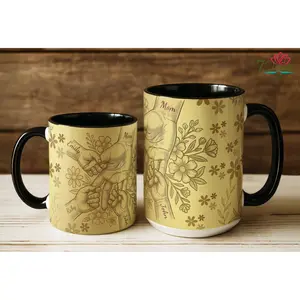 Personalized Mom Mug with Kids Names, Gold Tone Mother’s Day Gift for Mom Grandma Nana, Custom Family Love Mug, Unique Gift from Kids, 2D Printed 3D Effect, gift for her, gift for him, gift for mom, gift for dad, gift for friend, birthday gift mug.