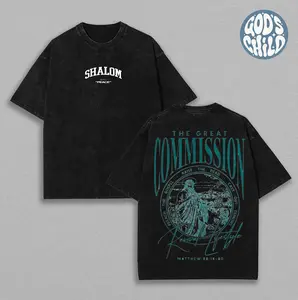 Jesus Commission Jesus Washed T-shirt, Faded Graphic Tee, Retro Style Shirt, Classic Shirt, Vintage Top, Oversized Washed Cotton Tee for Men & Women Ash Trevino Merch