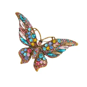 Butterfly Jewelry Enamel Brooch Alloy Materials for Bag Scarf Decoration