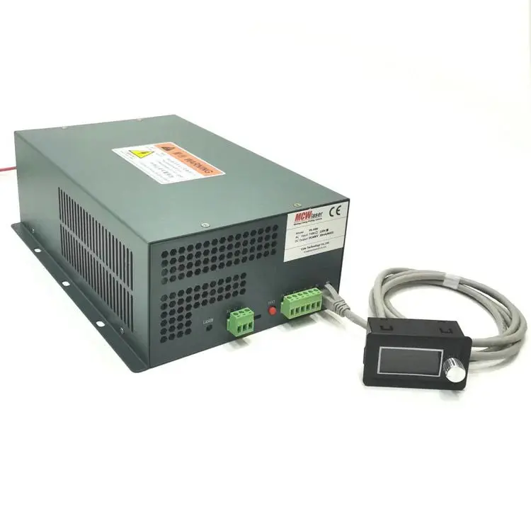 MCWlaser Adjustable CO2 Laser Power Supply - DY Series 40W-150W for Industrial Upgrade, H Series with Control Panel; Contact Us for Unsuitable Model Alternatives, Adjustable Power Supply