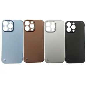 Metallic Paint Borderless Mobile Phone Cases,Ultra-thin Half-wrapped Protection iPhone 16 15 14 13 Pro Max Plus Series Minimalist Design Borderless. cute protective