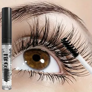 Eyelash Growth Serum Mascara 2-in-1 - Lengthening & Curling Eyelash Treatment, Waterproof, Long-Lasting, Volumizing Mascara for Natural Voluminous Lashes, Halloween Christmas Party Makeup, Daily Wear, Smudge-Proof, No Clumpi