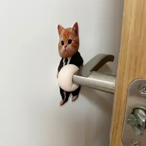 Chubby Cat Belly 3D Door Bumper Sticker