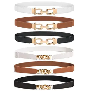 Women's Retro Elastic Waist Belts for Ladies Dresses Jeans - 2.5cm Wide, 70cm Long, Comfortable Fit, Stylish Design for Waist Sizes 70-86cm