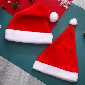 1/10pcs Adult Kids Christmas Hat Red Santa Hats Winter Snowman Christmas Caps Festival Xmas Party Decorations Gifts New Year