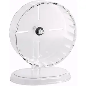 Silent 8.3 Inch Syrian Hamster Running Wheel, Anti-Skid & Height Adjustable, Easy to Clean