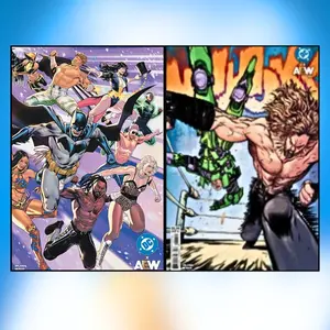 DC x AEW #1 Variant Covers