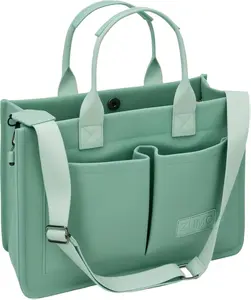 Tote Bag for Women With Compartments,Large Canvas Totes Women's Purse Crossbody Bags Work Laptop Book Bag Shoulder Handbags