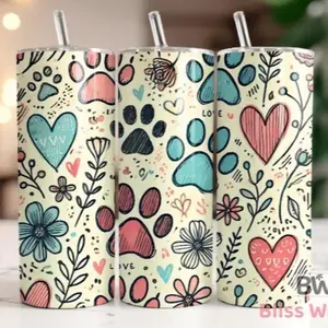 Dog prints | 20oz Skinny sublimation tumbler transfer print out (TRANSFER ONLY, NOT A FINISHED TUMBLER)