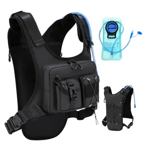 Running Bag Hydration Vest Cycling Hydration Backpack 5L for Women and Men Lightweight Hydration Pack with 2.0L Water Bladder Adjustable Straps for Marathon Trail Race Jogging Hiking and Climbing