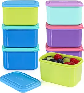 BPA-Free Small Snack Containers with Lids - 6 Pack - Leakproof - 5oz/150ml - Ideal for School Lunch, Work, Travel