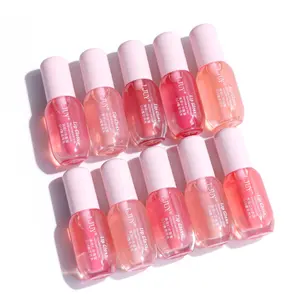 3Counts/Set LJUY Conditioning Lip Oil Balm - Shea Butter, Mint & Coconut Oil – Glow Reviver Plumping Lip Oil Soft, Nourished Lips Moisturizing Glaze Hydrating Gloss Trio