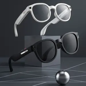 Multi functional AI intelligent Bluetooth glasses camera, 1080p video recording wearable glasses, multi-functional wireless audio glasses with headphones, outdoor sports smart glasses with intelligent voice assistant