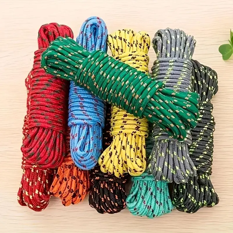 [Camping Accessories] Nylon Rope |       One 10m/393.7inch |       Used for Camping, Indoor and Outdoor Clothes Drying