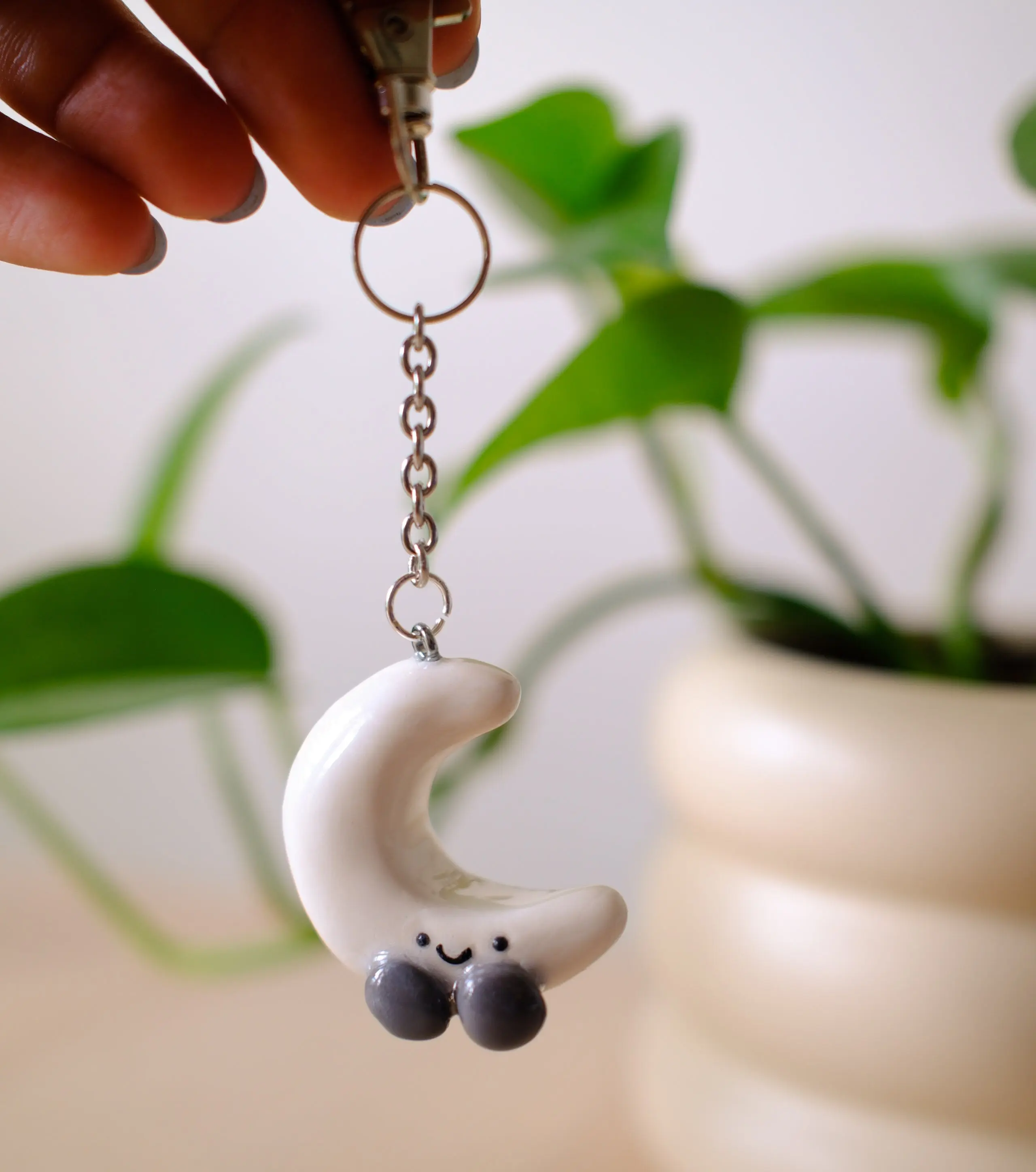 Moon Jellycat Keychain