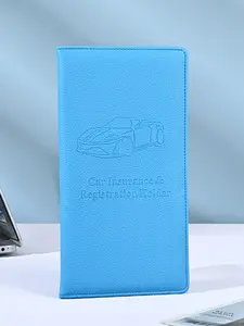 2026 New Simple Leather Car Document Holder, Travel Document Holder, Waterproof Durable Multi-Card Slots, Essential for Daily Driving, PU Leather, Unisex