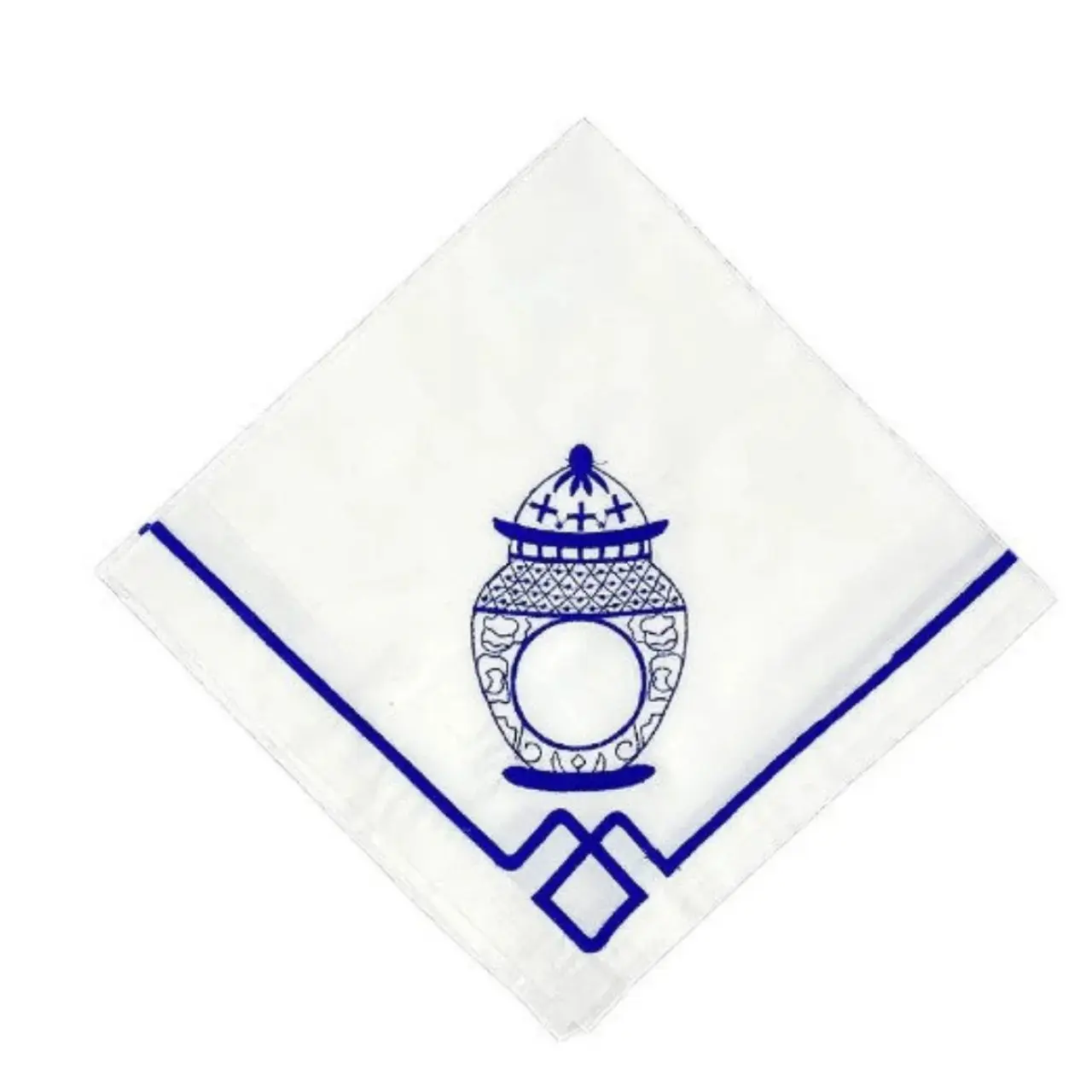 Monogram Ginger Jar Embroidery Napkins — Set of 4