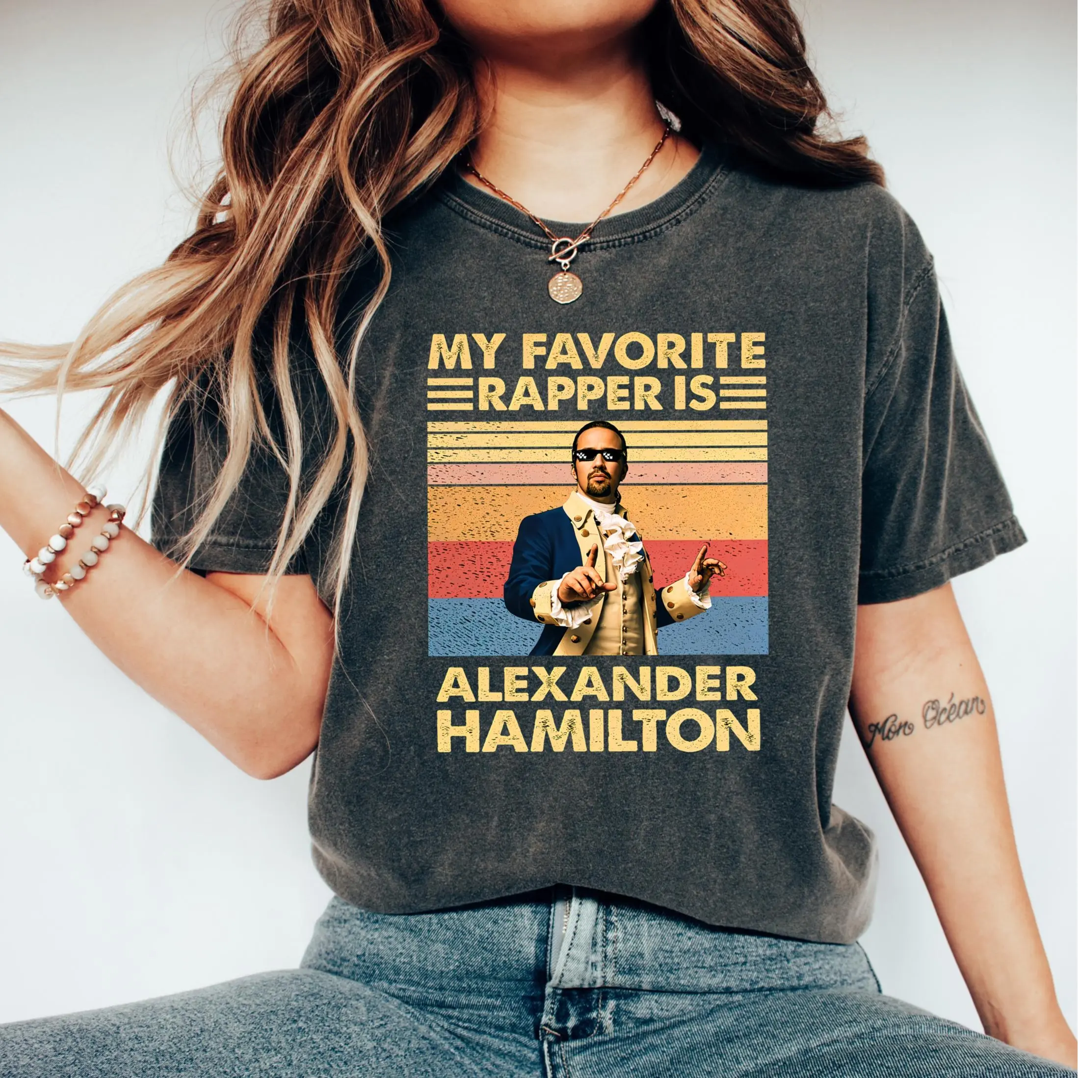 Comfort Colors My Favorite Rapper Is Alexanderr Hamiltonn Shirt, My Favorite Rapper Shirt, Funny Gift Tee, Retro Alexanderr Hamiltonn Shirt, Unisex Short Sleeve Tee, Classic Streetwear Cotton Fit Top Womenswear