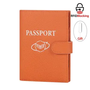 Royal Bagger RFID Leather Passport Wallet for Women - Travel Card Holder with SIM Tool