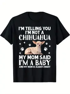 Women'S Clothing in plus Size, Cute Chihuahua Art Lady Mom Dog Breed Chihuahua Lover T-shirt