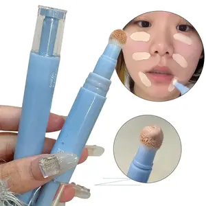 Full Cover Concealer Stick Conceal Spot Blemish Cream Foundation Air Cushion Concealer Waterproof Face Contouring Makeup Cloud Finish Brightening Acne Coveragee Makeup Produ - Clear, Powder soft glam