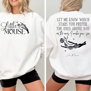 Run Little Mouse Hoodie, Rose Skeleton Sweatshirt, Haunting Adeline Shirt, Dark Romance Merch, Smut Reader Unisex Shirt, Bookish Crewneck Sweatshirt