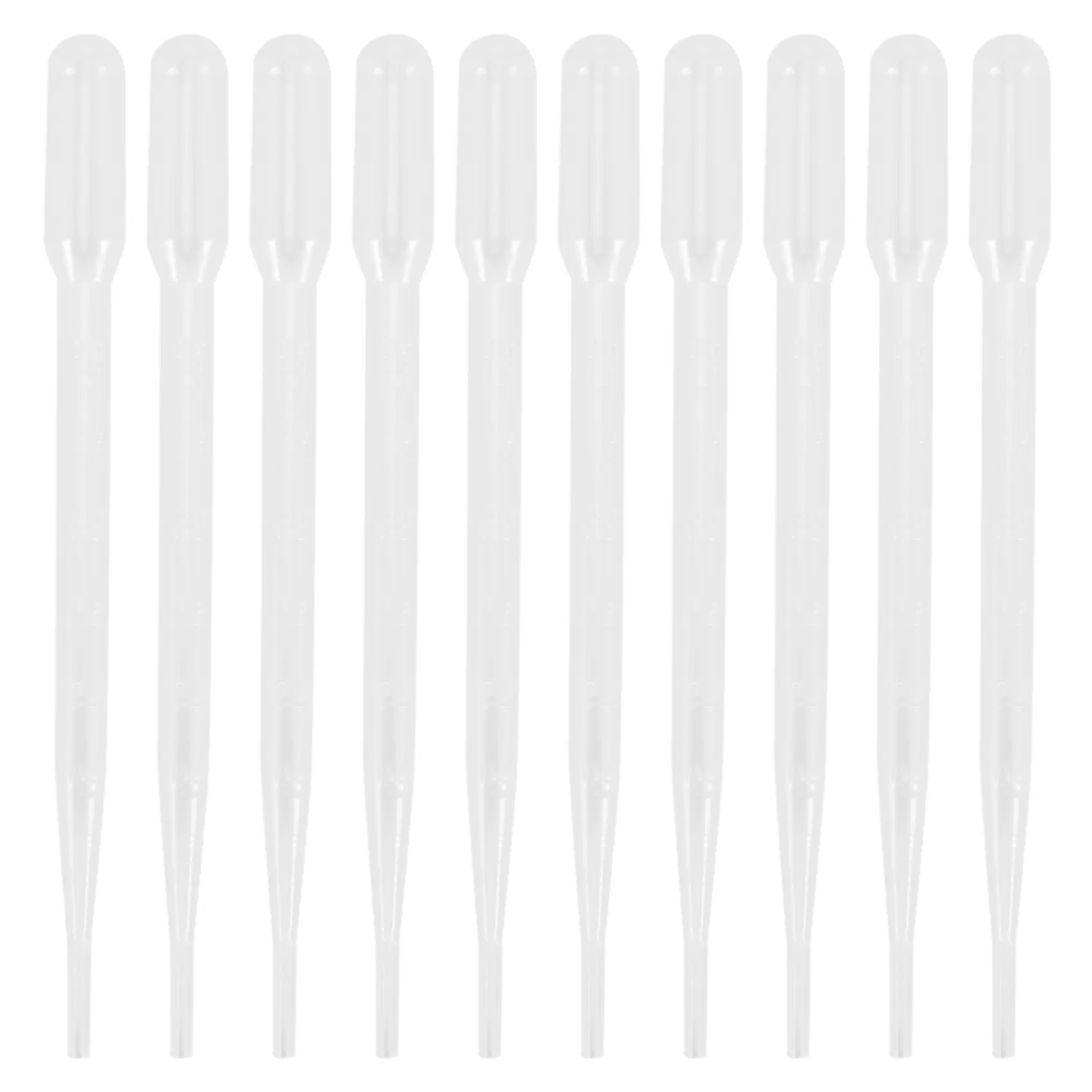 10pcs Transparent 3ML Disposable Low Density Polyethylene Eye Dropper Kit, Chemically Inert Graduated Pipettes, Non-Toxic for Environment Automotive Wheel & Rim Accessory Transfer Tools