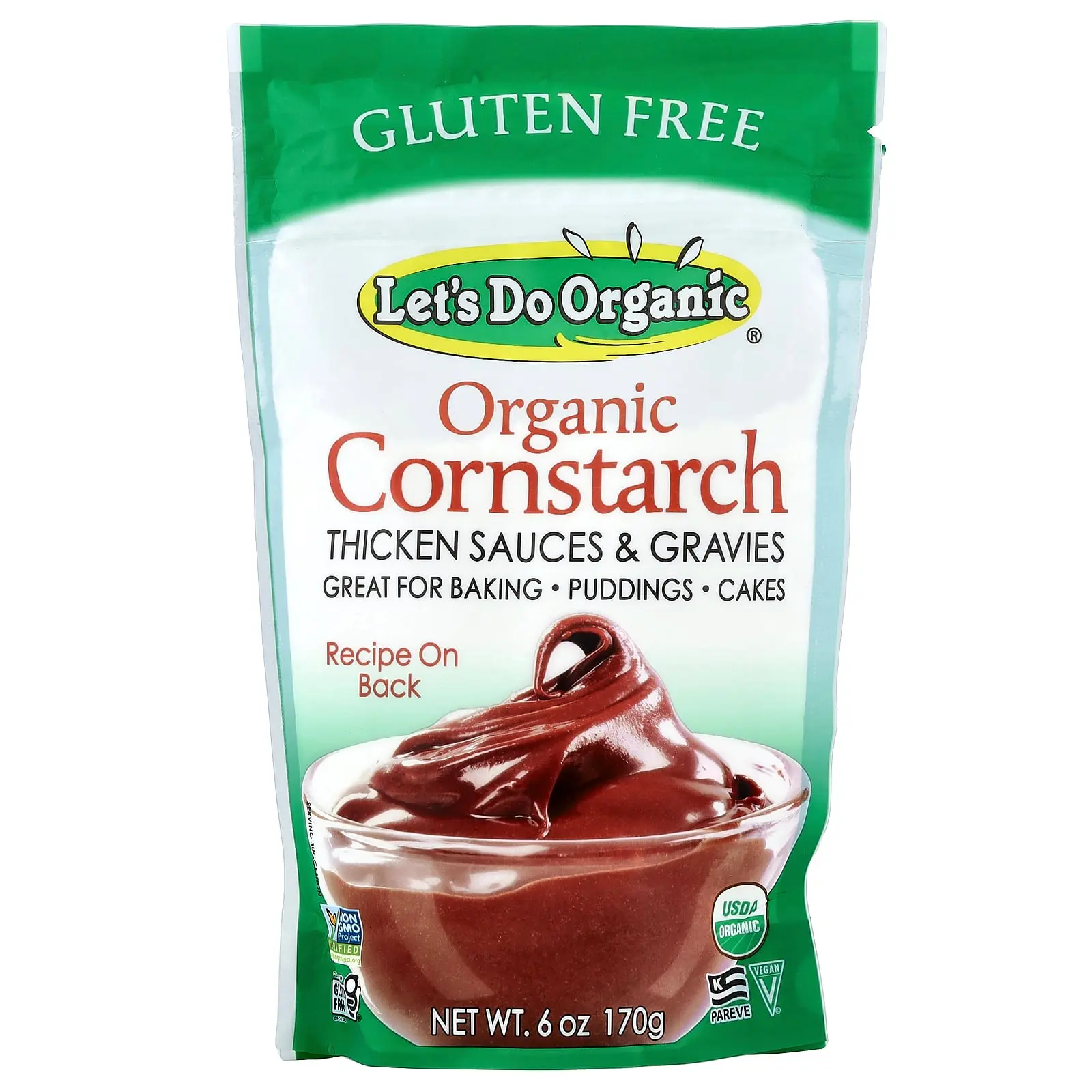 Let's Do Organic®, Organic Cornstarch, Gluten Free, 6 oz (170 g) Let's Do Organic®, Organic Cornstarch, Gluten Free, 6 oz (170 g)
