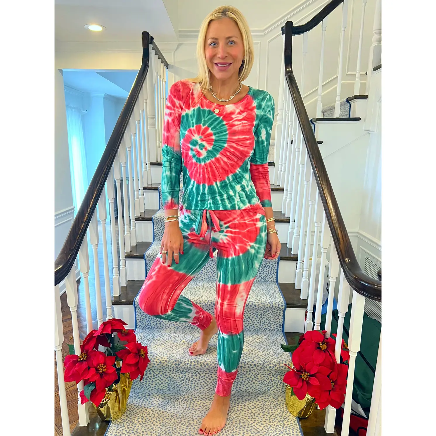 Christmas Swirl Pajama Set