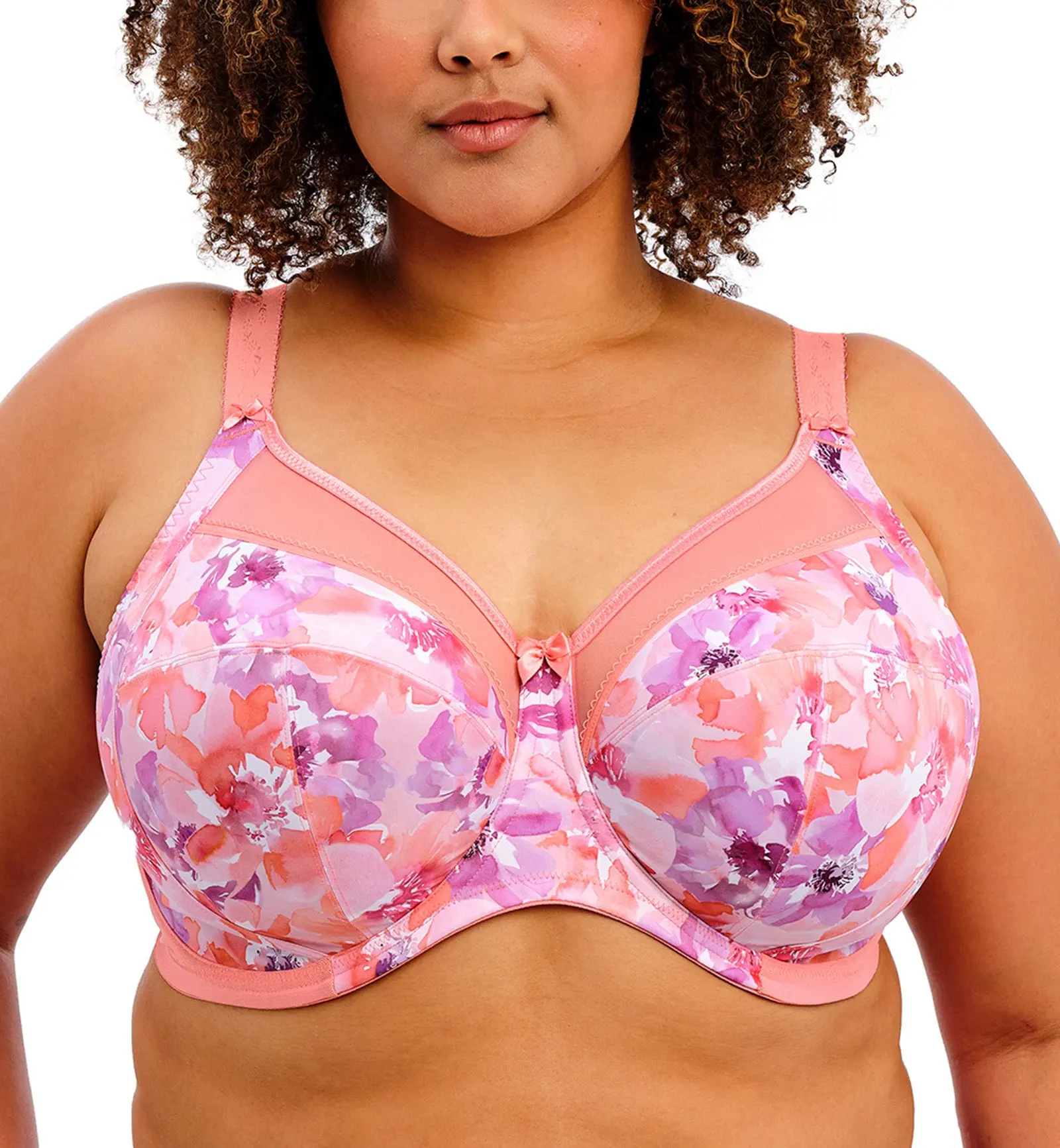 Goddess Kayla Support Underwire Bra (6162) - Coral Petal