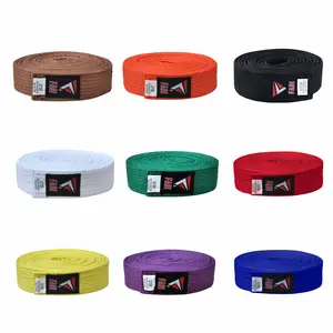 FADI SPORTS Martial Arts Belt - Cotton-Poly Blend for Karate Judo Taekwondo Aikido - Durable Material Unisex Design for Kids and Adults