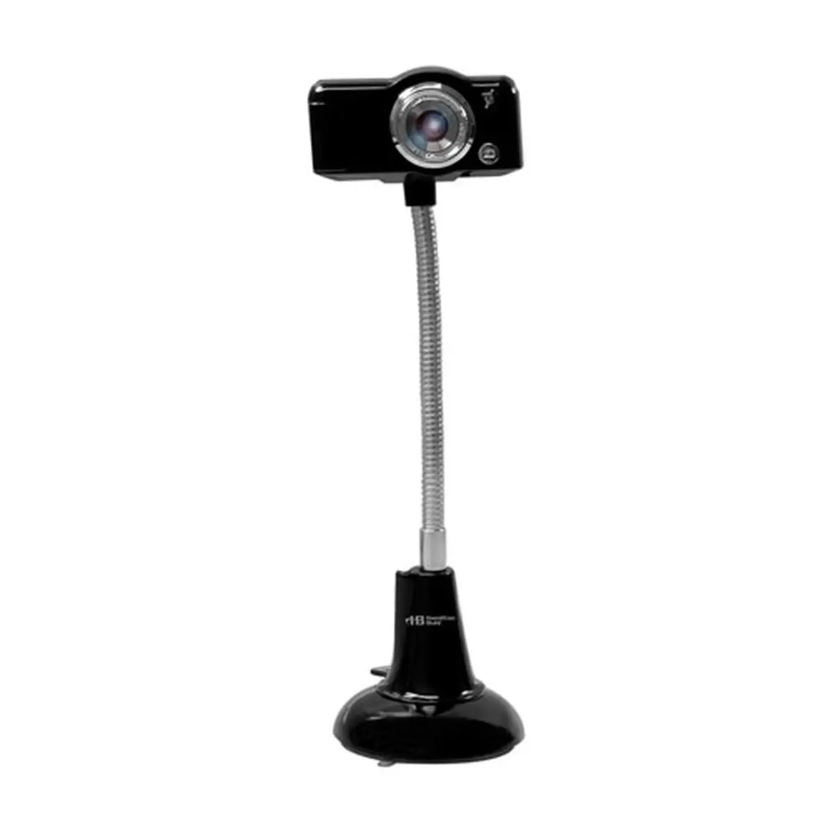 HamiltonBuhl 720P HD SuperFlix USB Computer Webcam with Image Sensor for Home Office Desktops - ABS Plastic, IR Night Vision, Gooseneck Arm, Voice Pickup, Plug & Play, Windows XP Compatible