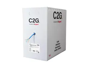 C2G CAT6 UTP Ethernet Network Cable - Unshielded Twisted Pair - 24 AWG - 1000 ft. - Blue - TAA - C2G56031