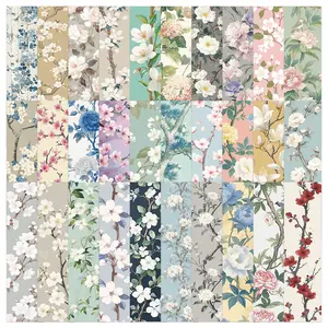 30 Unique "Flowers Blooming Along The Road" Bookmarks, A Minimalist and Artistic Creative Paper Bookmark Card/book Decoration Card/reading Annotation Card Series, Book Accessories