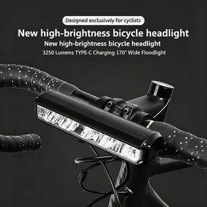 Super Bright USB Rechargeable LED Bike Headlight - Waterproof Bike Accessory with High Beam, Outdoor Sport Cycling, Ebike Accessories for Night Commuting, Camping