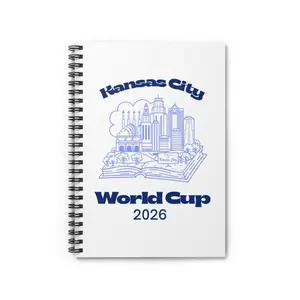 Kansas City World Cup 2026 Spiral Notebook - Perfect for fans, students, gift, travel journaling, and event planning