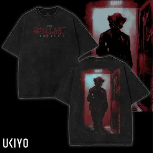 The OUTLAST Trials Game Graphic Washed T-shirt Tanktop Men's Women's Clothing Cotton Short Sleeve Tees Vintage Washed Oversized T Shirt