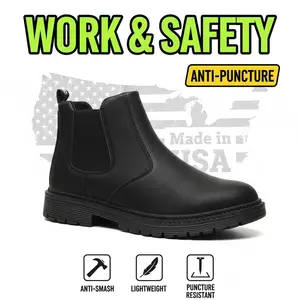 Unisex Anti Slip Work Shoes, Waterproof Chef Safety Sneakers, Splash Resistant, Smash Proof and Comfortable for Car Wash, Cleaning and Wet Floor Areas
