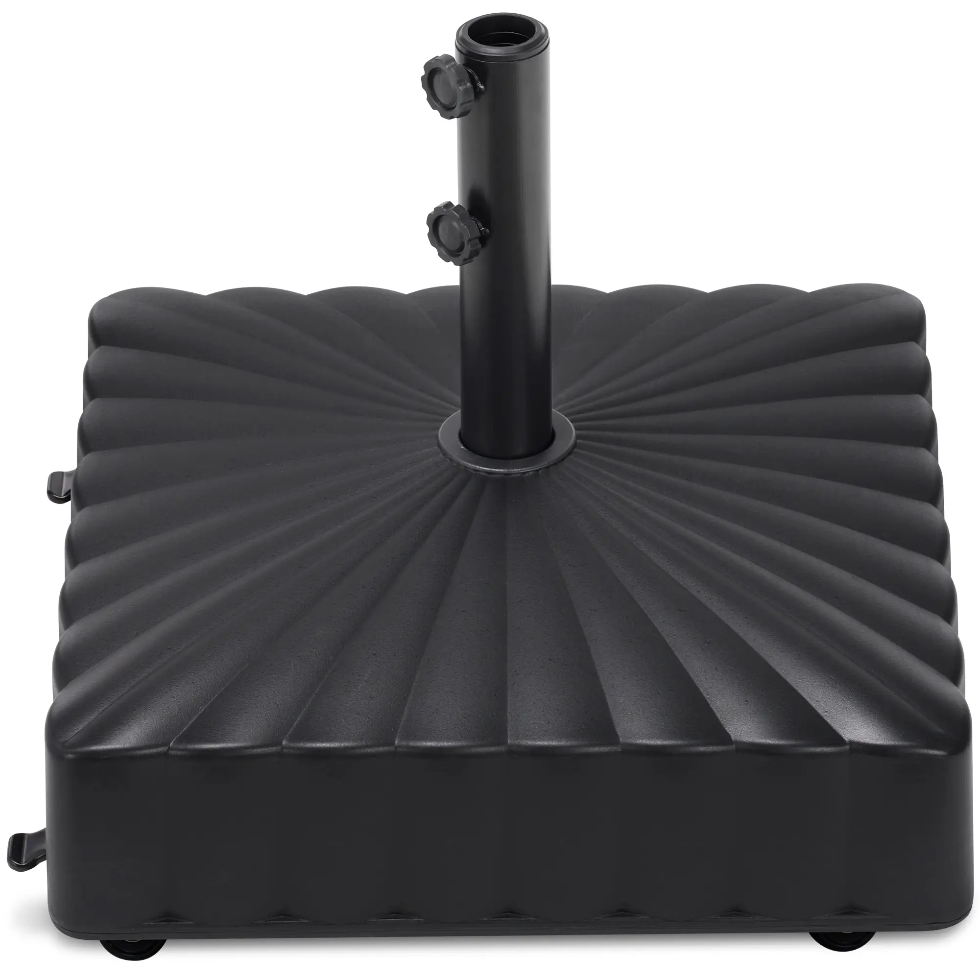 Best Choice Products Fillable Mobile Umbrella Base Heavy Duty Market Stand w/ Wheels, Locks, 123lb Capacity