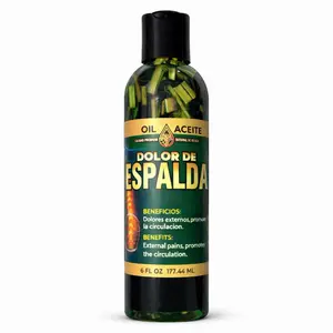 Dolor de Espalda Herbal Massage Oil – Natural de México | External Pain Relief Oil | 6 fl oz (177 ml) Skin Repair