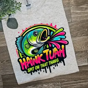 funny give em that hawk tuah popular adult humor retro tee