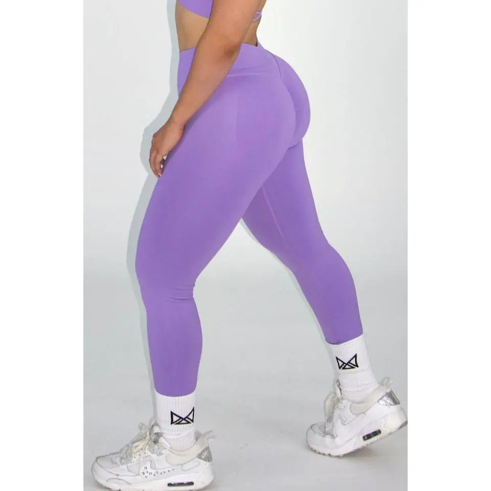 Libby Seamless Scrunch Bum Leggings - Lilac