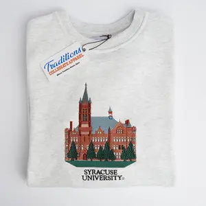 Syracuse Crewnecks, Embroidered Sweatshirt