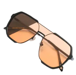 Fashion Large Size Square Frame Sunglasses