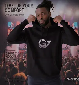 Group 7 G7 Brings all the Edge with this *NEW* Hoodie Cozy Three-Panel Fleece Hoodie | Perfect for Fall Days, Gift for Friends, Casual Wear, Lounge Clothing, Comfortable Style