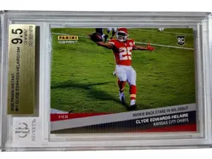 Clyde Edwards-Helaire 2020 Panini NFL #11 Rookie 1 of 1894 BGS 9.5 Kansas City Chiefs
