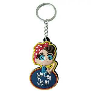 Young Rosie Rubber Keychain